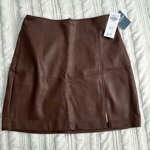 Hollister faux leather skirt